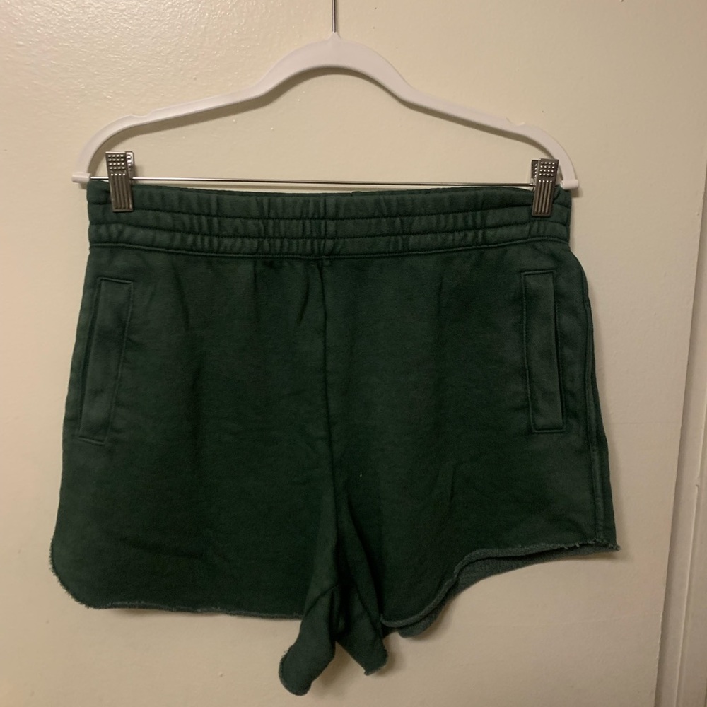 Aerie dark green sweatshorts